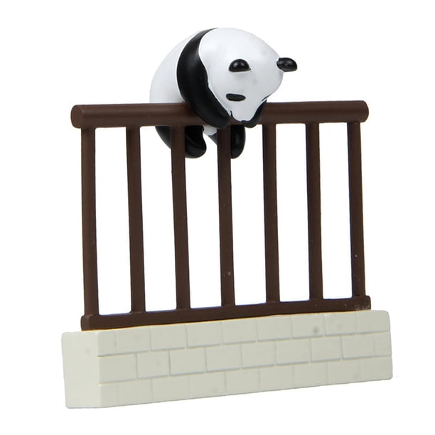 Valla de panda para casa de muñecas, valla de panda a microescala, accesorio fotográfico portátil, juguete simulado B