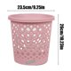 thumbnail image 3 of Isvgxsz Clearance Plastic Trash Can Slim Waste Basket, Large Garbage Can Cute Trash Bin with Handles, Hollow-Out Rubbish Bin for Bathroom, Kitchen, Office, Dorm, 3 of 6
