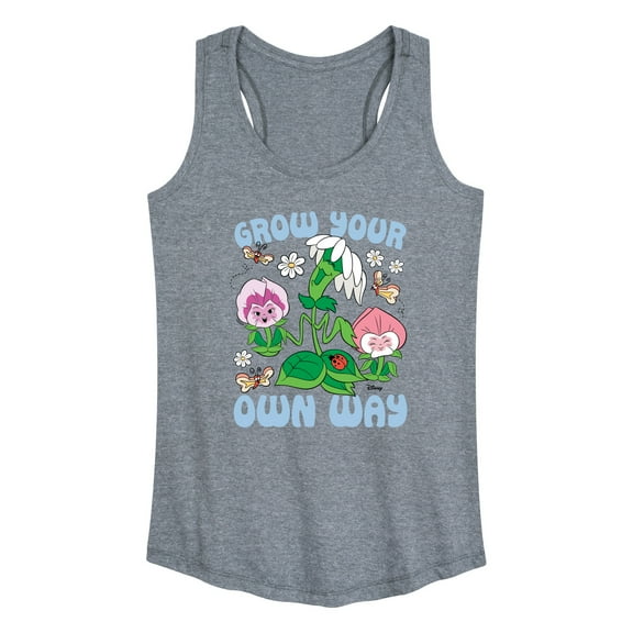 Disney - Alice in Wonderland - Grow Your Own Way - Women's Racerback Tank Top