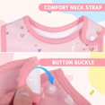 thumbnail image 2 of Raindrops 3Pcs Cotton Bibs Multi Baby Bandana Bibs with Snaps for Baby Girl Drooling Protection, 2 of 6