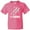 Neon Pink, variant on Skier I Love Skiing Youth T-Shirt
