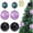 Purple, variant on Lyacmy 12pack Christmas Ball Ornaments for Christmas Decorations, 70mm White Shatterproof Ball for Xmas Tree Hanging Ornaments Decor