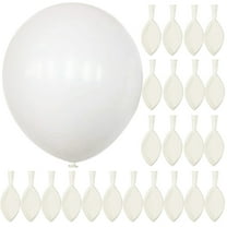 OFFIGAM 100 Pcs White Latex Balloons 10 Inch for Bridal Shower, Wedding, Birthday Party Decorations Supplies