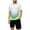 White, variant on Boys Quick Dry Outdoor Workout Sets Short Sleeve Crew Neck T-Shirt & Shorts 2-Piece Outfit Sets for 12-16 Years