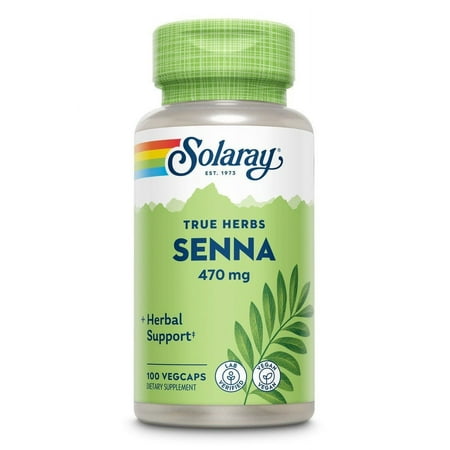 Solaray - Senna 470 mg. - 100 Capsules
