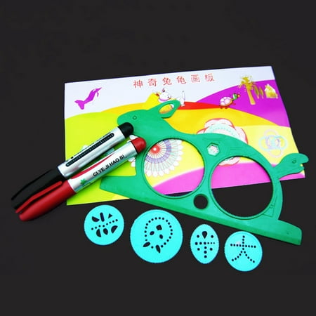 Multifunctional Spirograph Geometric Ruler Students Children Early Learning Educational Toy Drawing Ruler 1pcs/10pcs Set