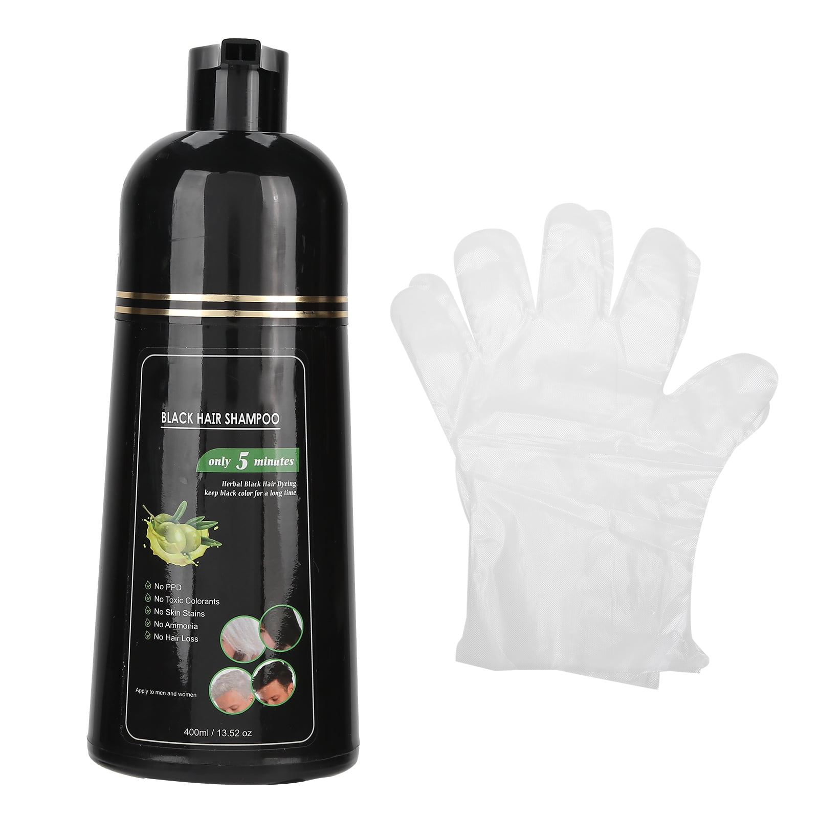 Black Hair Coloring Shampoo 400ml Black Hair Shampoo Black Hair Dye