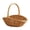 A, variant on Handwoven Wicker Picnic Basket With Handle Natural Straw Easter Gift Basket 8.7x6.3x8 Inch