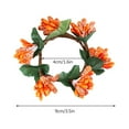 thumbnail image 6 of Artificial Flowers Garland Candle Ring Christmas Door Ornament Wall Decoration, 6 of 10