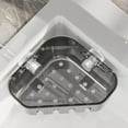 thumbnail image 3 of Triangular Suction Sink Basket - 2025 Upgraded Large Capacity Corner Shelf with Super Strong Suction Cups for Kitchen/Bathroom Organization, 3 of 6