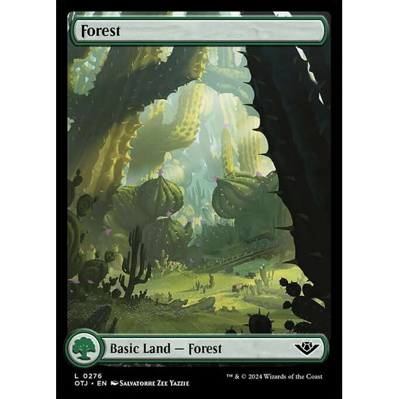 MtG Outlaws of Thunder Junction Common Forest (Full Art Foil) #276