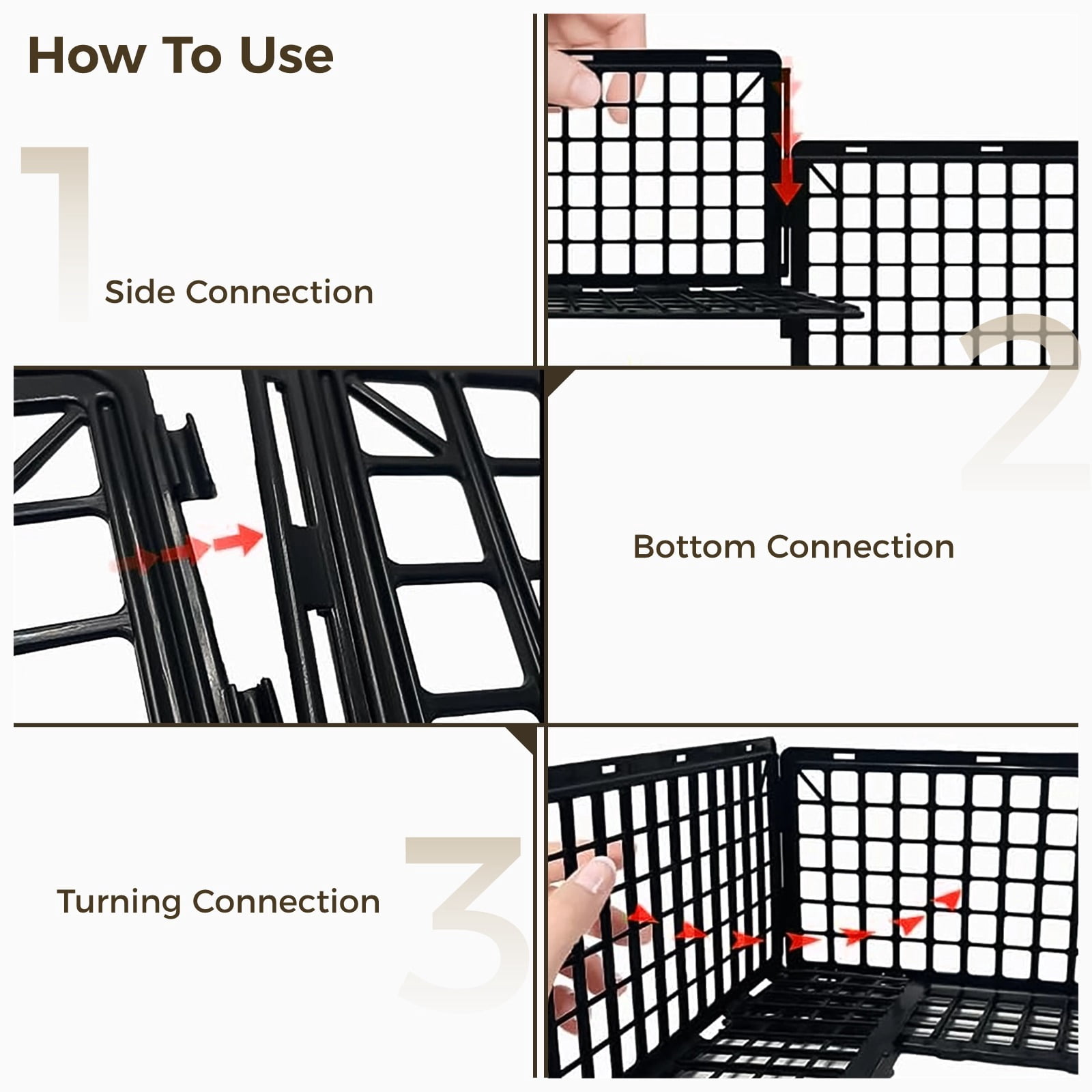 12 Pcs Under Couch Blockers, Furniture Underneath Stoppers, Plastic Under Bed Blockers, Couch Gap Protectors, Spliced Barriers to Stop Pets or Small Items from Going Under Sofa, Bed