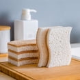 thumbnail image 1 of Sponge Brush Natural Materials Fast Decontamination Strong Water Absorption Powerful Scrubbing Ability Dish Washing Sponge Kitchen Supply, 1 of 7
