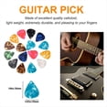 thumbnail image 1 of 100 Púas de Guitarra, Púas de Guitarra de Celuloide de 0,46 mm de Grosor para Bajo, Guitarras Acústicas 30 X 26 mm, 1 of 5