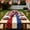 A, variant on Patriotic Table Runner, Red White Blue Independence Day Fabric Table Cover for Dining Table Coffee Table BBQ Party Kitchen Holiday Decoration