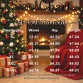 thumbnail image 3 of Christmas Snowflake Ornament Print Sleeveless Overalls, Women Relaxed Fit Holiday Bib Jumpsuit, 3 of 8
