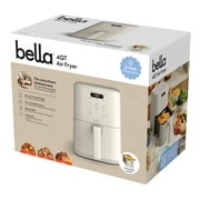 bella 4 Qt Slim Digital Air Fryer with EverGood™ Ceramic Nonstick Coating, 6 Preset Cooking Options, Oatmilk
