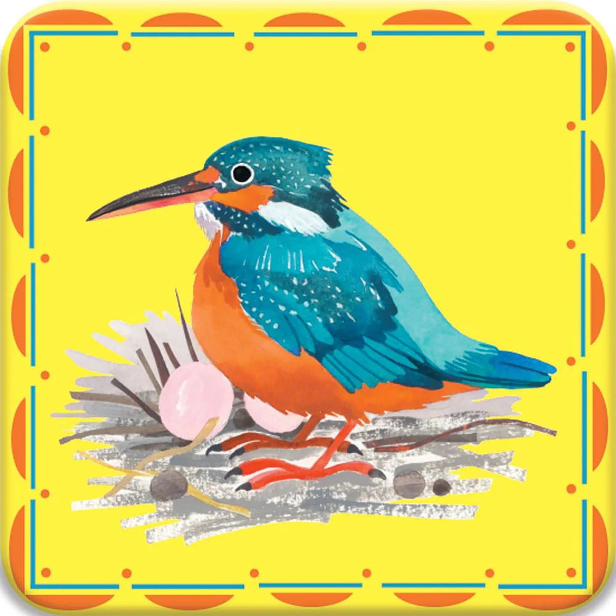 eeBoo: Memory & Matching Game - Little Birds - 18 Illustrated Matching Pairs, Concentration Tile Game, Informational Insert, Kids Ages 4+, 1-4 Players