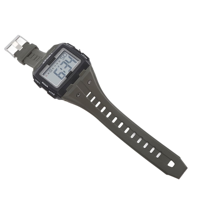 Reloj Cronógrafo Deportivo Para Hombre, Repespatch Digital Con Alarma De Luz Nocturna WR50M Impermeable Para La Escalada Para Acampar Al Aire