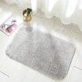 thumbnail image 3 of fastboy Polyester Bathroom Door Mat Anti-slip And Easy To Clean Practical And Stylish For Entryway Wide light grey 40x60cm, 3 of 6