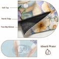 thumbnail image 6 of 2x3 Ft Entryway Area Rug, Easter Kitchen Rug Runner Washable Floor Mat, Spring Watercolor Bunny Carrots Eggs Flowers Blue Non Slip Indoor Door Mat Throw Carpet for Bathroom Living Room Bedroom, 6 of 8