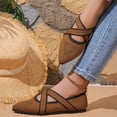 thumbnail image 6 of Domuza Mary Jane Shoes Women Slip on Dressy Ballerina Flats 2026 New Fashion Non-Slip Flats for Office Casual Work Coffee 9（EU-42）, 6 of 7