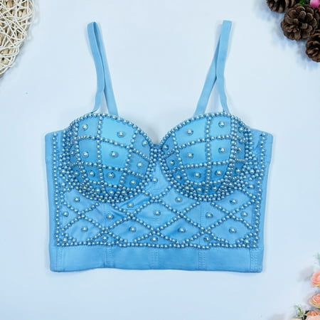 Socisucc Minimizer Bras Woman s Printing Gathered Together Large Size Daily Bra Underwear No Rims