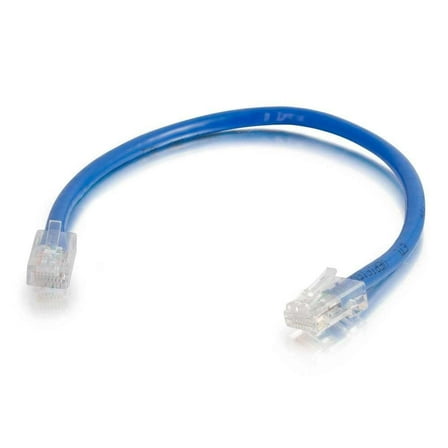 C2G 25151 Cat5e Non-Booted Unshielded (UTP) Network Patch Cable, Blue (2 Feet)