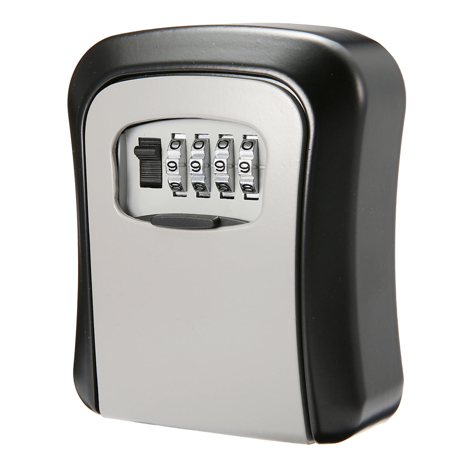 Aluminum Alloy Wall Mount Key Box 4-Digit Combination Password House Keys Storage Box Box