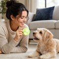 thumbnail image 5 of Interactive Dog Ball 2.5 Inch Glow in The Dark Dog Ball Paw Print Dog Toys Non Toxic Pet Chew Ball for Small Medium Dogs Red Puppy Oral and Play, 1 Pack, 5 of 6