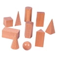 thumbnail image 2 of 10 piezas de figuras geométricas de madera para niños: juguetes didácticos de geometría para el hogar, preescolar, jardín de infancia y aula., 2 of 9