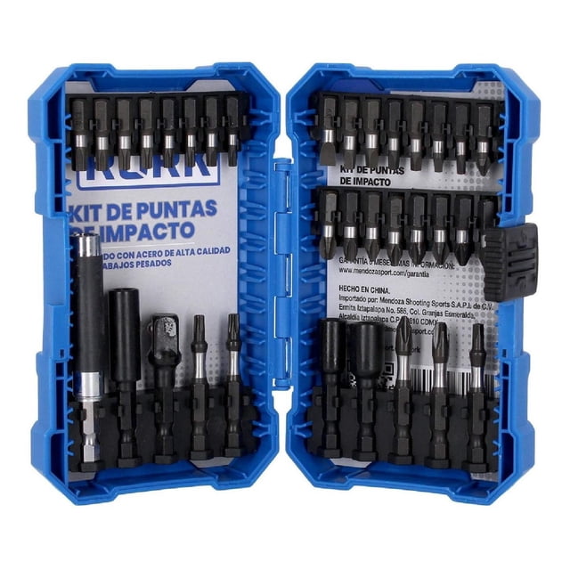Juego Puntas De Impacto Extension Profesional Taladro 34 Pzs Rork MRK-020