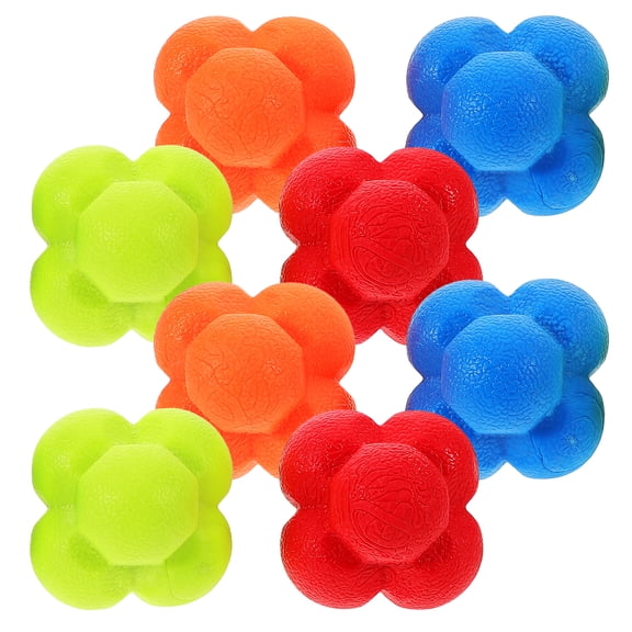 DEEPCRAFF 8Pcs Multipurpose Reaction Training Ball for Sports Agility Coordination and Durable Tpe Material