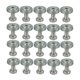 thumbnail image 1 of 20Pcs Para Motocicleta Plateado Tono Guardabarros Parachoques Arandela Perno Tuerca Kit, 1 of 1