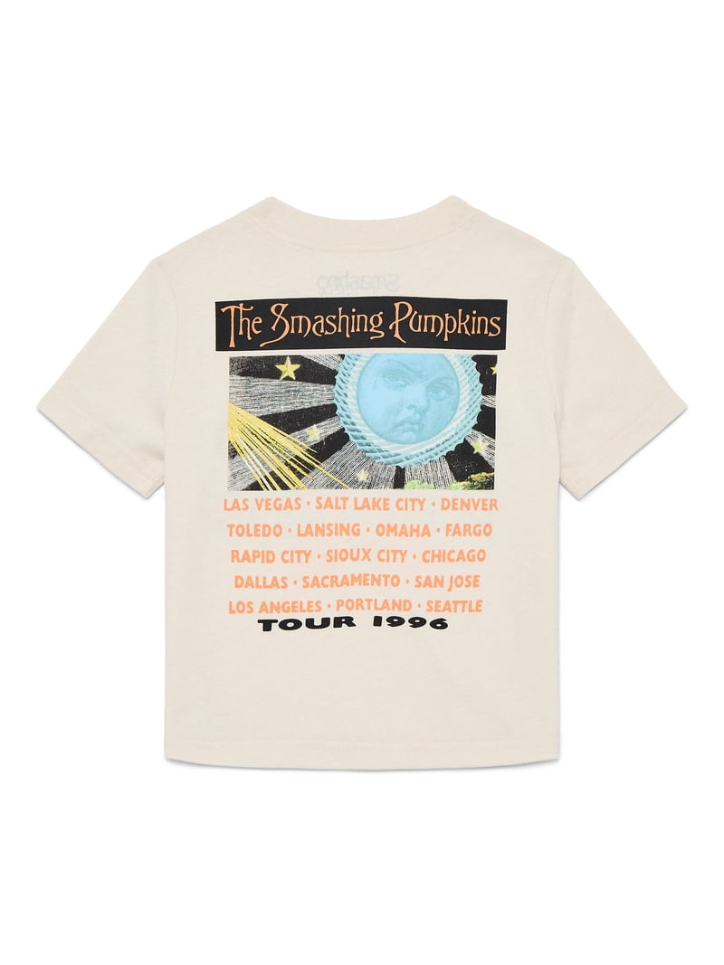 Smashing Pumpkins Toddler Graphic Tee with Short Sleeves, Sizes
