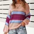 thumbnail image 3 of Vedolay Sweaters for Women Crewneck Oversized Pullover 2023 Fall Cable Knit Long Sleeve Sweaters,Yellow L, 3 of 5
