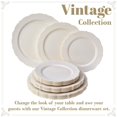 thumbnail image 3 of Silver Spoons Vintage Heavyweight Party Supply Sets, Plastic, Cream, 30 Count, 3 of 8