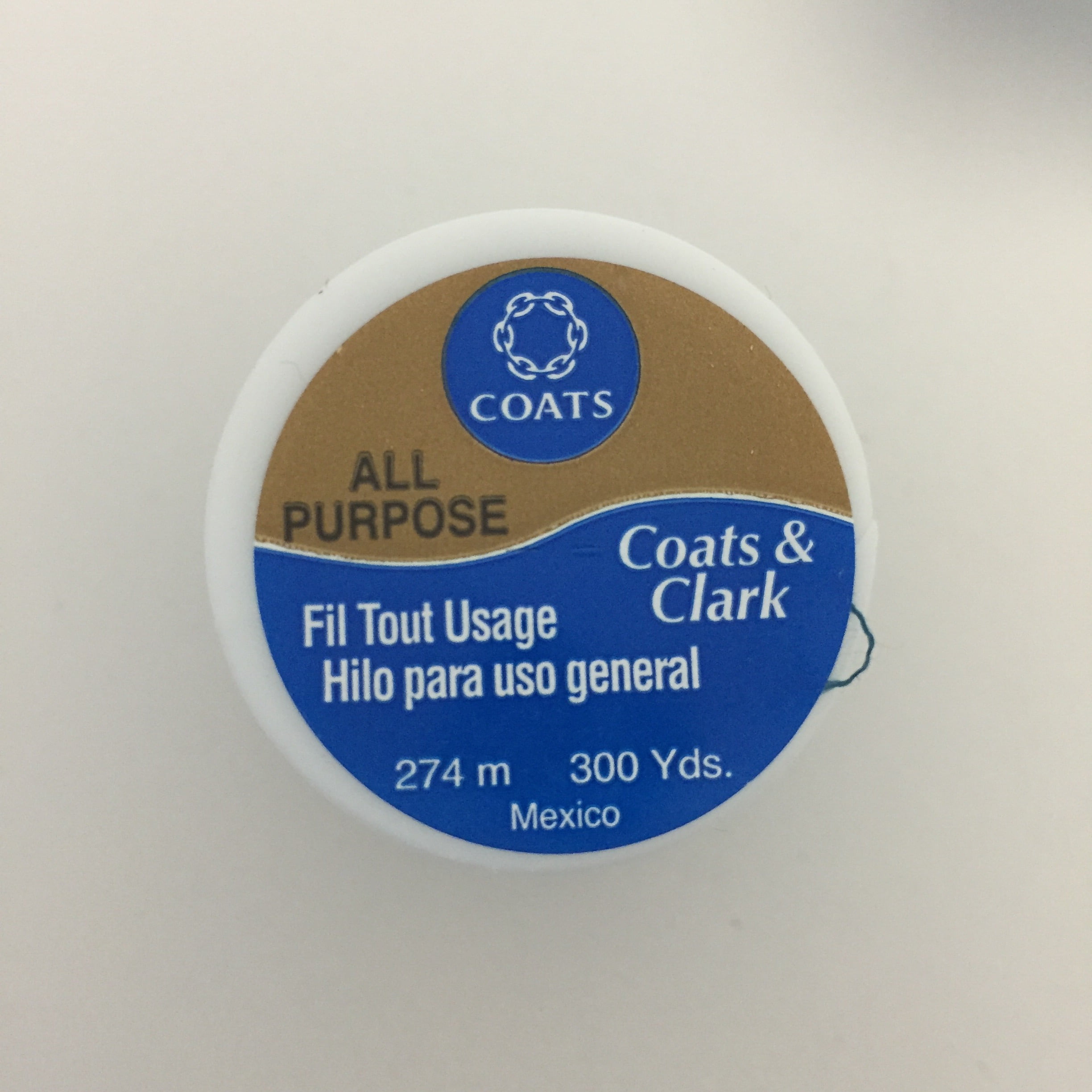 (3 pack) Coats & Clark All Purpose Dark Teal Thread, 300 Yards