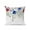 White, variant on Outdoor Pillows Waterproof, Red Blue Spring Floral Bedding Throw Pillows with Insert for Couch Sofa Bed, Green Summer Botanical Watercolor Rustic 16x16 Inch Pillowcases Patio Pillow Set of 1
