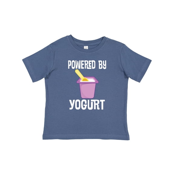Inktastic Powered by Yogurt Health Food Boys or Girls Baby T-Shirt