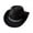 Black, variant on Straw Cowboy Hat - Western Cowboy Hat For Men And Women Stylish Wide Brim Hat With Beaded Band Classic Hat For Outdoor Country Fashion,Khaki,One Size