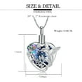 thumbnail image 2 of Constantlife Rose Flower Hummingbird Heart Urn Pendant Cremation Jewelry for Ashes Keepsake Memory Necklace Memorial Jewelry, 2 of 6