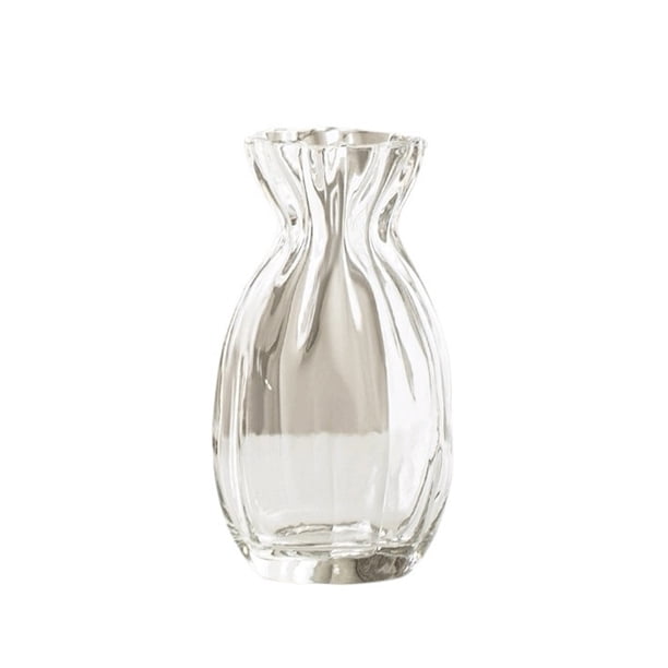 Florero de cristal, adecuado for la decoración del hogar como bodas y mesas de comedor, estilo moderno