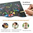 thumbnail image 2 of CEYAZYE Art Set Rainbow Magic Scratch Off Paper Black Scratch Sheets Notes Cards Boards Doodle Pads Crafts Projects Kit for Adults Birthday Christmas Gift, 2 of 5