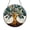Acrylic 3.5 Inch, variant on Fantasy Tree Glass Style Window Suncatcher, Green Nature Inspired Hanging Decor, Decorative Tree Art Panel, Stained Glass Look Ornament for Home Window Display and Natural Interior Styling
