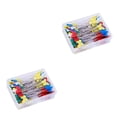 thumbnail image 1 of Toystoory Alfileres de confección, agujas de coser de retazos, decoración de costura, accesorios de herramientas reutilizables, insectos Insecto oscuro 50PCS 2piezas, 1 of 6