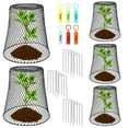 thumbnail image 2 of Chicken Wire Cloche Plant Covers Garden Netting Metal Heavy Duty Plant Protectors From Animals For Keeping Bunnies Chicken Squirrels Birds Other Out 9.13×9.13in, 2 of 7