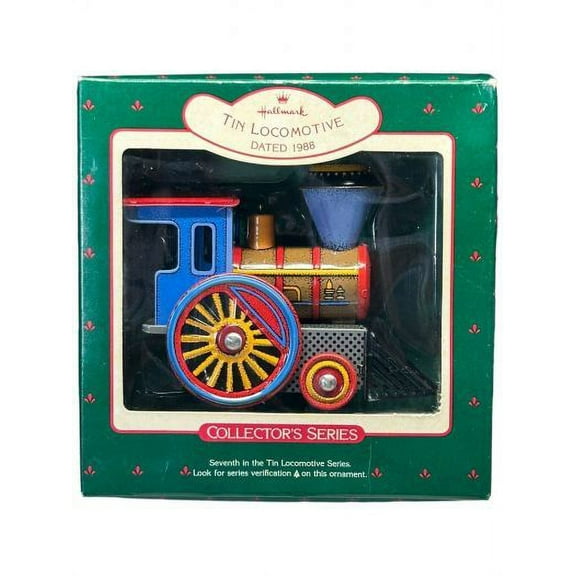 Tin Locomotive 7th in series 1988 Hallmark Ornament