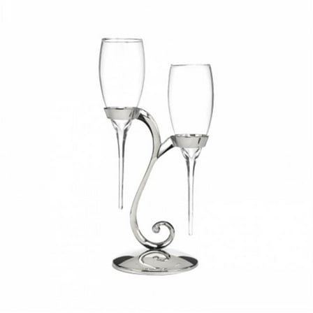 Raindrop Flutes with Swirl Stand