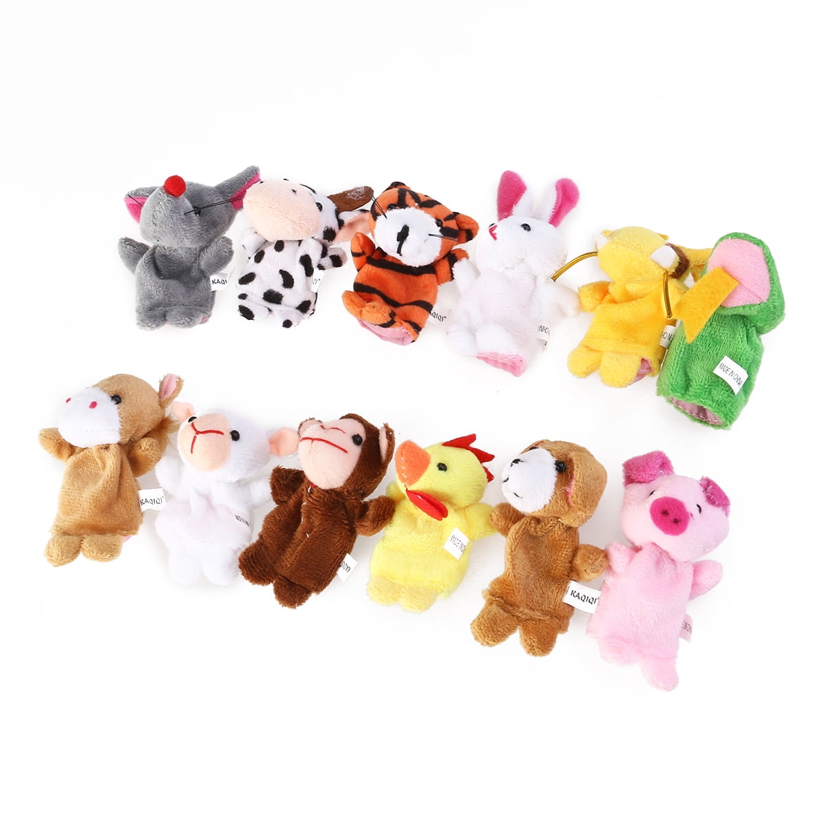 18pcs Educational Toys Animals & People Finger Puppets Story Time Finger Puppets